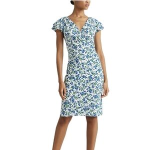 RALPH LAUREN - Jersey Floral Wrap Dress Sz 10
